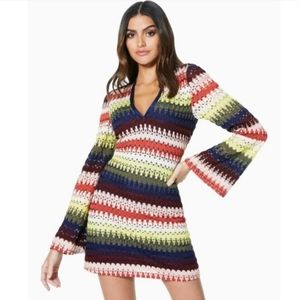 Ramy Brook Jaime crochet mini dress